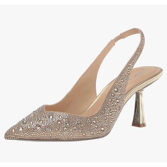 Betsey Johnson Shoes - Betsy Johnson Shimmering Clark Pumps Light Gold